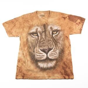 The Mountain Lion Face Tie Dye T Shirt XL USA Animal Graphic 2011 Jeremy Paul